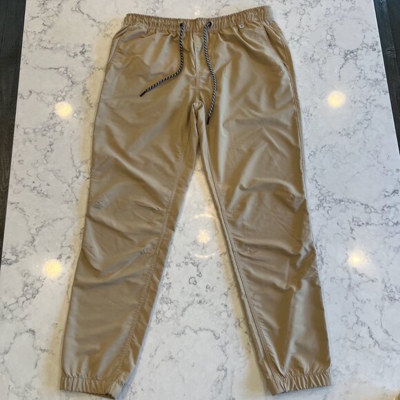 Men's XL Hurley Khaki Tapered Fit Tech Jogger - Picture 4 of 7